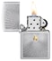 Zippo AE181401 205 Zippo Spiral Satin Chrome Windproof Lighter