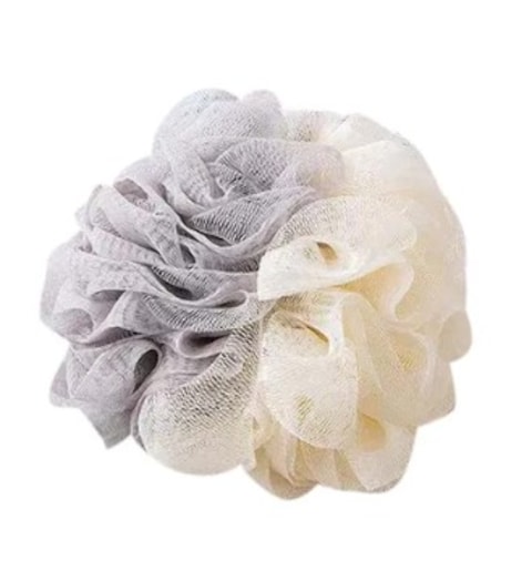 Soft Bath Sponge With Shower Mesh Foaming Loofah Exfoliating Scrubber For Shower
