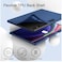 Case For Samsung Galaxy Tab S9 Ultra 14.6-Inch, Translucent Back Tri-Fold Stand Protective Tablet Cover, Support S Pen Charging Auto Wake/Sleep Blue