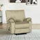 In House Velvet Rocking Recliner Chair - Dark Ivory - H1