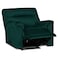 In House Velvet Rocking Recliner Chair - Dark Green - AB01