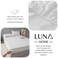 Luna Home-King Size 3 Piece Set, Bedsheet with 2 Pillow Cases, White Color