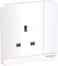 Schneider Avataron Switched Socket 3P 13A 250V E8315_We_G12, White