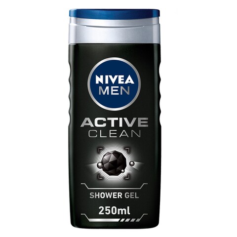 Buy Nivea Men Shower Gel Active Clean 250ml Online | Carrefour Qatar