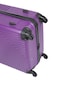 Senator Hard Case Medium Luggage Trolley Suitcase for Unisex ABS Lightweight Travel Bag with 4 Spinner Wheels KH120 Purple