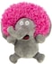 goDog® Silent Squeak™ Crazy Hairs Elephant with Chew Guard Technology™ Durable Plush Dog Toy, Large