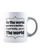 muGGyz Printed Ceramic Coffee Mug White