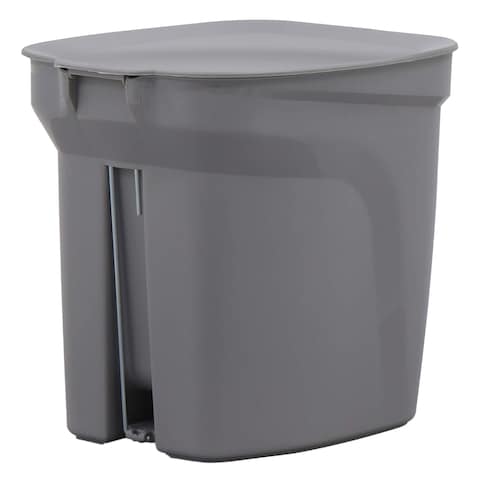 Tramontina Compact Plastic Pedal Dustbin 7L Grey