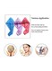 Mylsmple Pack Of 3 Microfiber Hair Towel Turban Wrap Blue/Purple/Pink 63X24cm