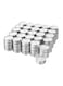 Generic 100-Piece Glimma Non-Scented Tea Light Set Silver/White