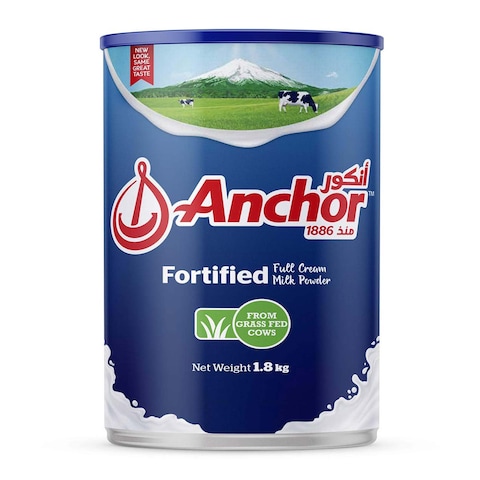 Buy Anchor Fortified Instant Full Cream Milk Powder Can 1.8kg in Saudi Arabia