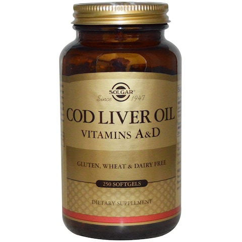 Solgar Norwegian Cod Liver Oil 250 Softgels