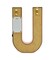 LED Marquee Letter Light Sign Wooden Pink (U) 25cm