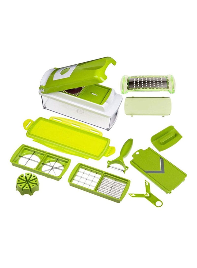 Buy Generic 11-Piece Fruit And Vegetable Chopper And Slicer Set Green ...