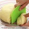 Aiwanto 4 Pcs Plastic Dough Scraper Bowl Scraper Food-safe Dough Cutter Flexible Plastic Scraper