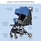 Teknum Travel Cabin Stroller with Coffee Cup Holder - Blue