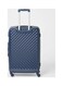 Partner 3-Piece Textured Checkered Luggage Trolley Set, Blue
