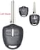 Rubik Replacement Housing Shell Remote Blank Key Case Fob 2 Button For MITSUBISHI Pajero Triton Lancer Evo, Left Blade