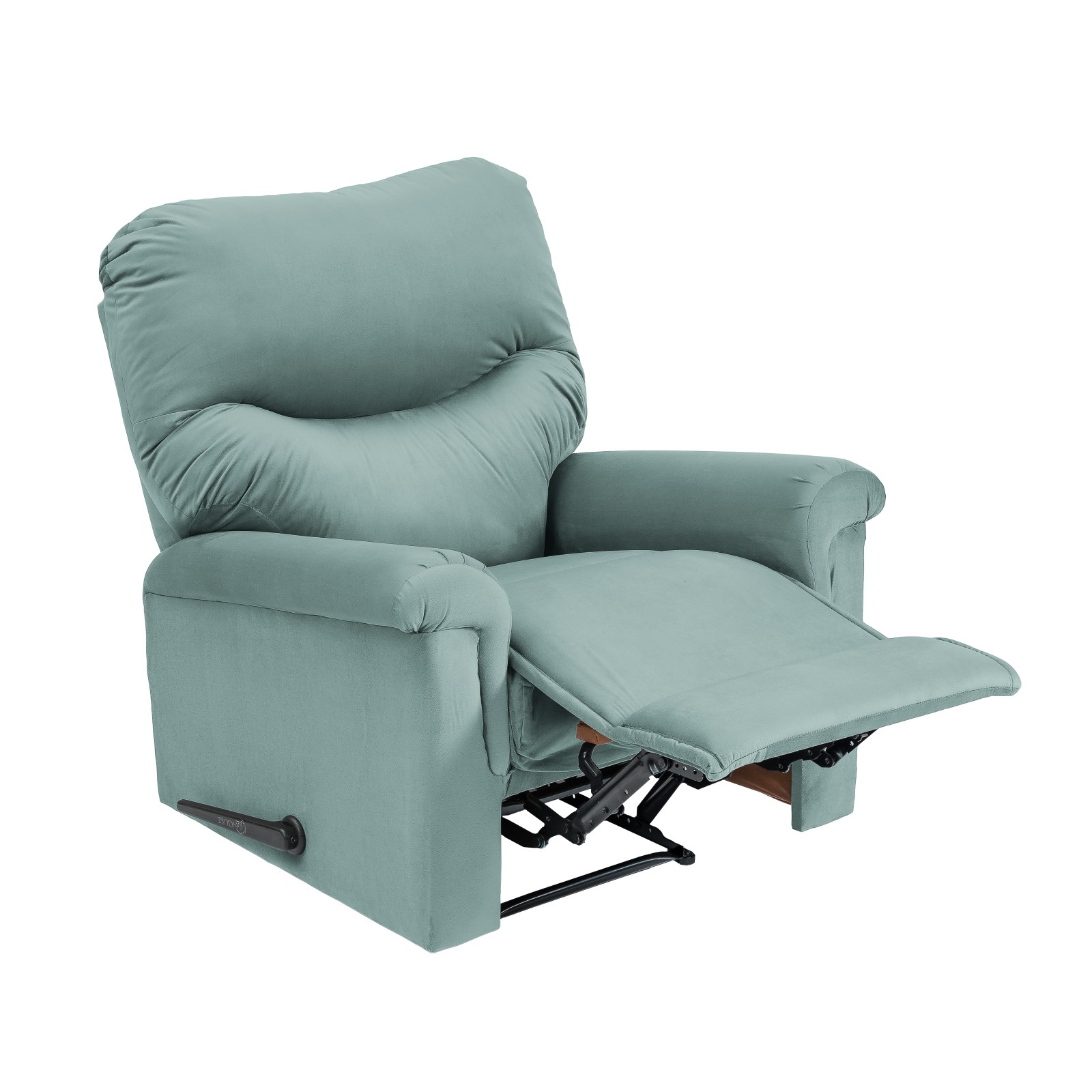 Buy In House Velvet Rocking Recliner Chair - Light Turquoise - NZ110 ...