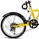 ITG Mogoo Icon 6 Speed Folding Bike With Lock And Head Light 20 Inch, Yellow