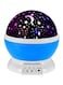 Generic Star And Moon Rotating Projector Night Lamp Black/White/Blue 13x13x14.5centimeter