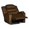 In House Velvet Classic Recliner Chair With Storage Box - Brown - AB07