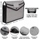 Essen Plastic File Folder Clear Transparent Bag Expandable File Organizer Document Holder - Set of 5 black