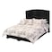 In House Oslo Velvet Bed Frame - Queen - 200x160 cm - Black