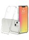 iPhone 13 Case Clear Soft TPU PC Shock Absorption Airbag Bumper Corner Anti-Fall Flexible Transparent Back Cover 6.1 inch