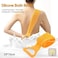Generic - Silicone Back Bath Shower Wash Body Belt Brush Bath Towel Exfoliating Body Brush