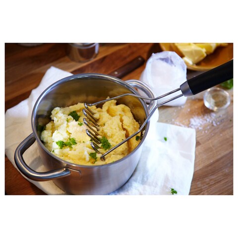 Ikea 365+ Hj&auml;lte - Potato Masher, Stainless Steel/Black