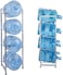 4-Tier Water Bottle Holder Shelf Cooler Jug Rack, Heavy Duty Water Bottle Cabby Rack, 5 Gallon Water Bottle Storage Rack