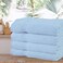 Comfy Set Of 4 Pure Cotton Hand Towel - Sky Blue