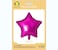 Party Time 1pc 18" Shiny Dark Pink Star Shaped Foil Mylar Balloons For Mother's Day, Wedding Decoration &amp; Engagement - Birthday Party Supplies