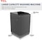 TCL F113TLS​, Freestanding, 13KG, Detergent Dispenser​, Top Load Washing Machine, Even Wash, Safety Lock, Smart Fuzzy Control-Timing Preset, Silver Grey