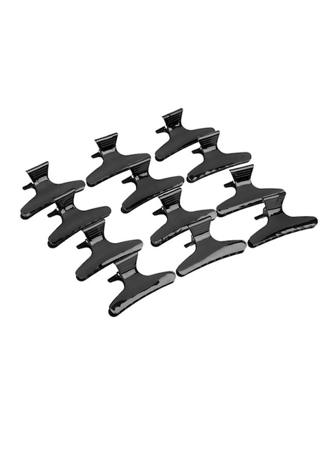 12-Piece Butterfly Hair Clip Set Black