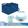 Star Babies - Diaper Caddy Organizer w/ Shower Cap &amp; Watering Kettle Toy - Navy