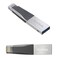SanDisk iXpand OTG Enabled Mini Flash Drive 64GB Grey