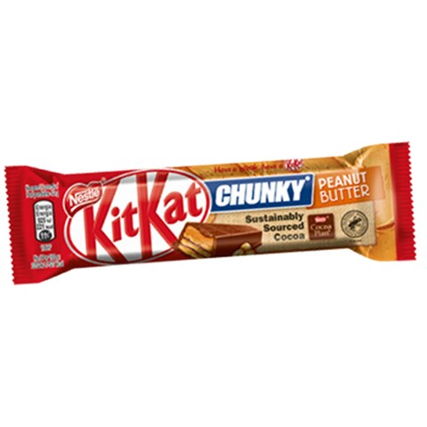 Kit Kat Chunky Chocolate With Peanut Butter 136 Gram Online | Carrefour ...