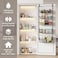 COZY NEST Over-the-Door Storage Rack Organizer 5-Tier Adjustable Baskets Organization,Metal Hanging Pantry Wall Mounted Spice jar for Kitchen, Home, and Laundry