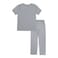 Boys Short Sleeve Long Pajama Set_Grey_5-6Y+