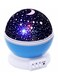 Generic Star And Moon Rotating Projector Night Lamp Blue/Black/White 13X13X14.5Centimeter