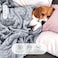 Hotel Linen Klub Single Micro Fleece Flannel Blanket - 260 GSM, Super Plush And Comfy Throw Blanket, Size: 150 x 200cm, Grey