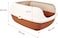 Cat Litter Toilet, Large Cat Litter Box with Plastic Scoop, Open from the Top, Easy Clean, Covered with Side Walls, Indoor &amp; Outdoor, White &amp; Brown Color, Large Size, 54 Cm Length