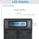 DMK Power LP-E12 DC-01 LCD Dual Digital Battery Charger for LP-E12 EOS M M2 M10 M50 M100 EOS 100D EOS Rebel SL1 EOS KISS X7 PowerShot SX70 HS