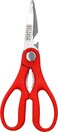 Delcasa 3-In-1 Kitchen Scissor With Stainless Steel Blades, 20 cm X 9 cm Size, Red