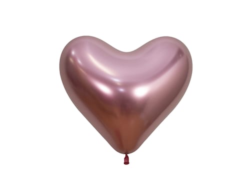 Sempertex Heart shape balloon 50 pcs, 14&#39;&#39;Round Balloon, Party Reflex  pink 14&quot;-50pk