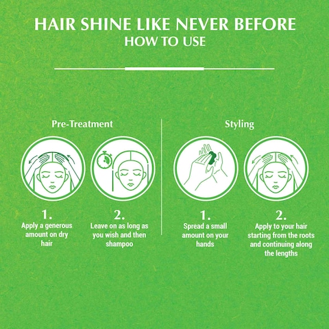 Dabur Vatika Naturals Nourish And Protect Hair Styling Cream Green 140ml