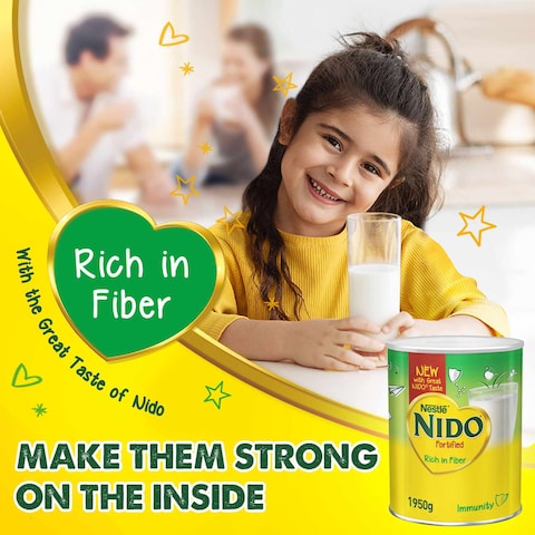 Nestle Nido Fortified Milk Powder Rich In Fiber Tin 1950g