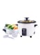 Sonashi 1.8L Rice Cooker With Steamer SRC-318 - Tempered Glass Lid, Cool Touch Handle, Non-Stick Coating &amp; Automatic Shut Off Function, Kitchen Appliance